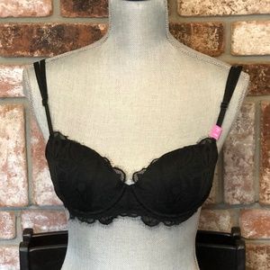 PINK Date Push-Up 34B + Cheekster Panty M NWT
